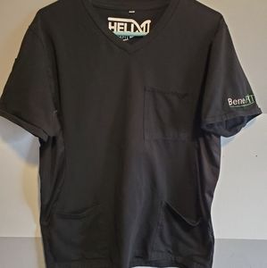 Benefit Scrubs brand Mens fit black scrub top size XL